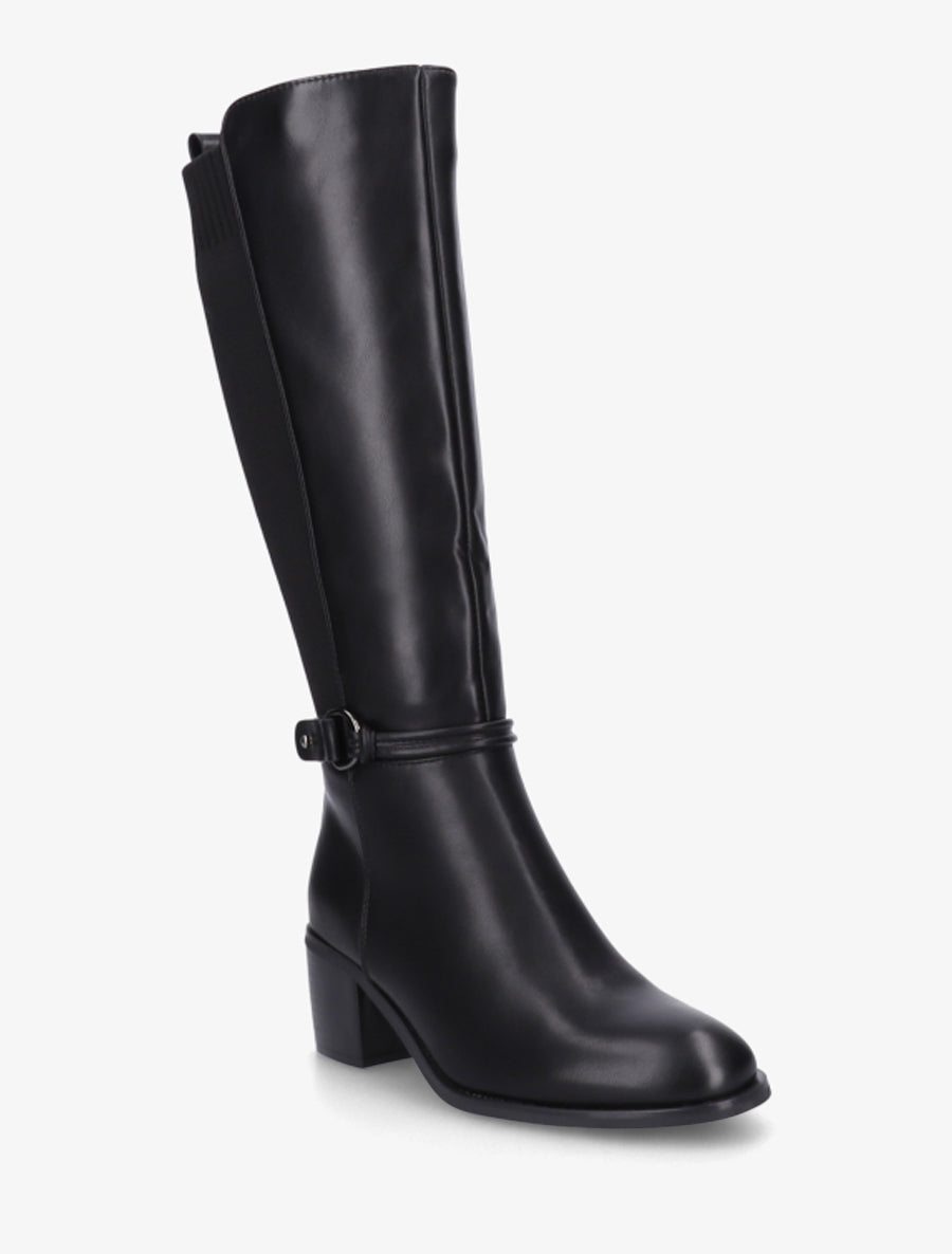 Stiefel im Mesh-Stil mit 6 cm Absatz