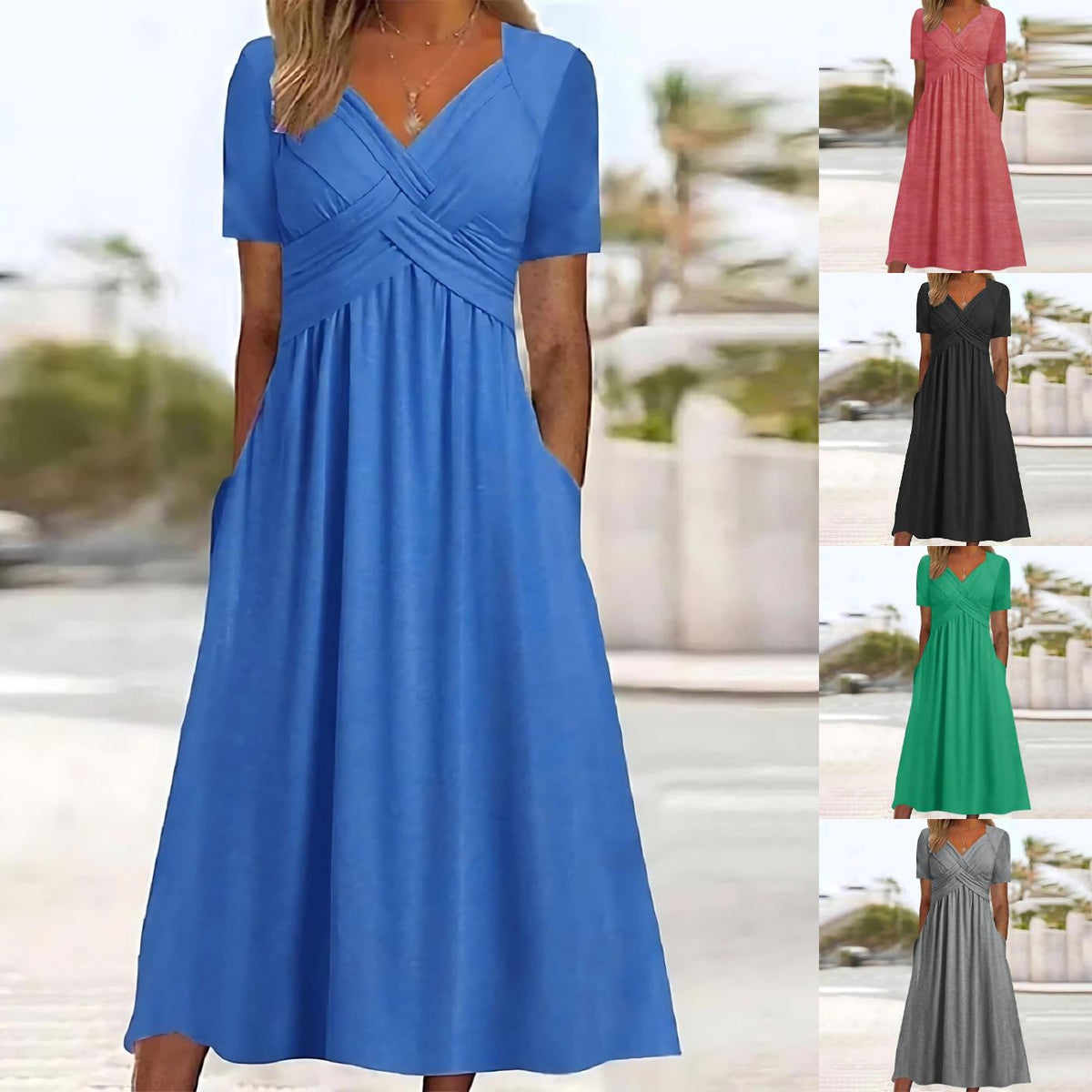 Elegantes Kleid mit Bauchkaschierung