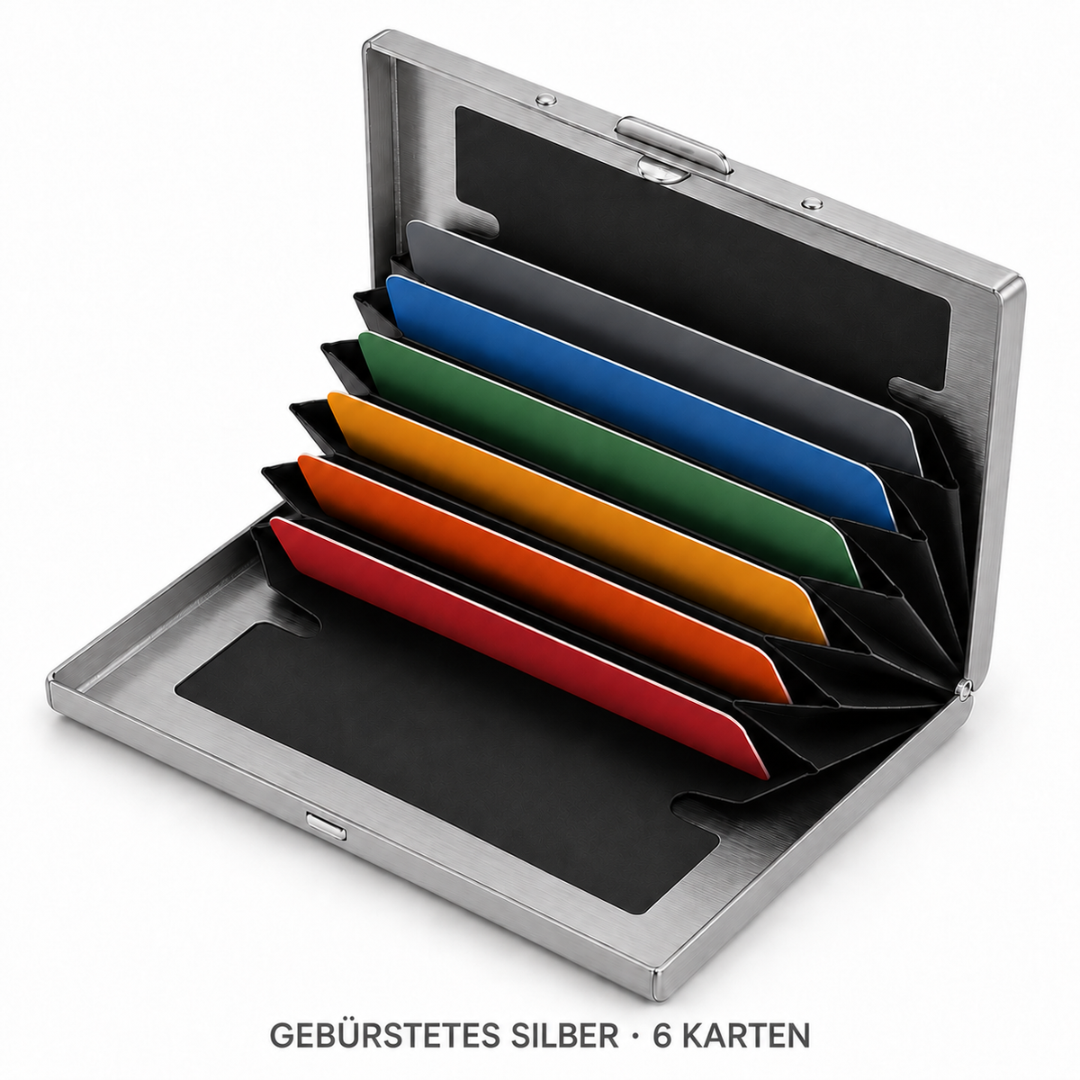 Nordspur | RFID-Blocking Karten-Geldbörse aus Edelstahl – Organisiert, Sicher & Taschenfertig