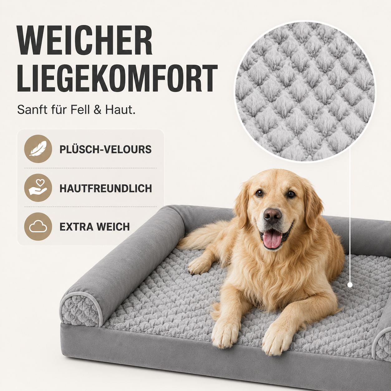 Nordspur | Slumberpaw Extra Großes Orthopädisches Hundebett