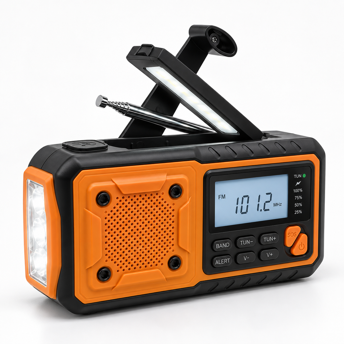 Nordspur | Solavox Tragbares Notfall-Kurbel-Radio