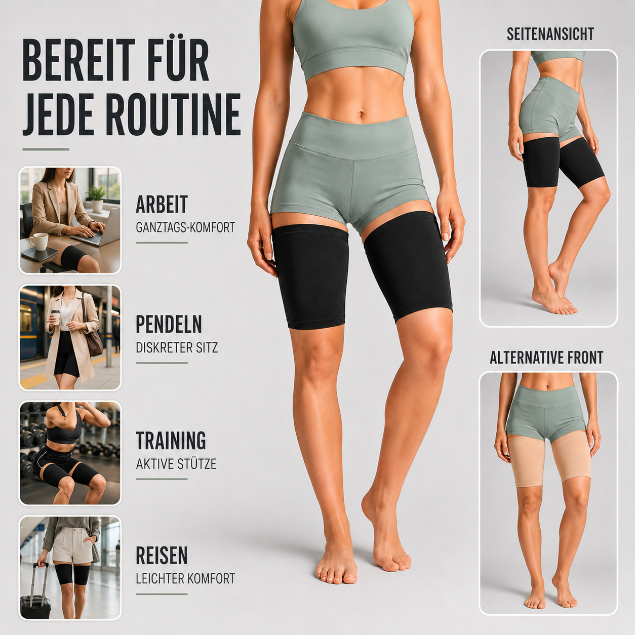 Nordspur | Thighraze Ultraflache Kompressions-Oberschenkelbinde