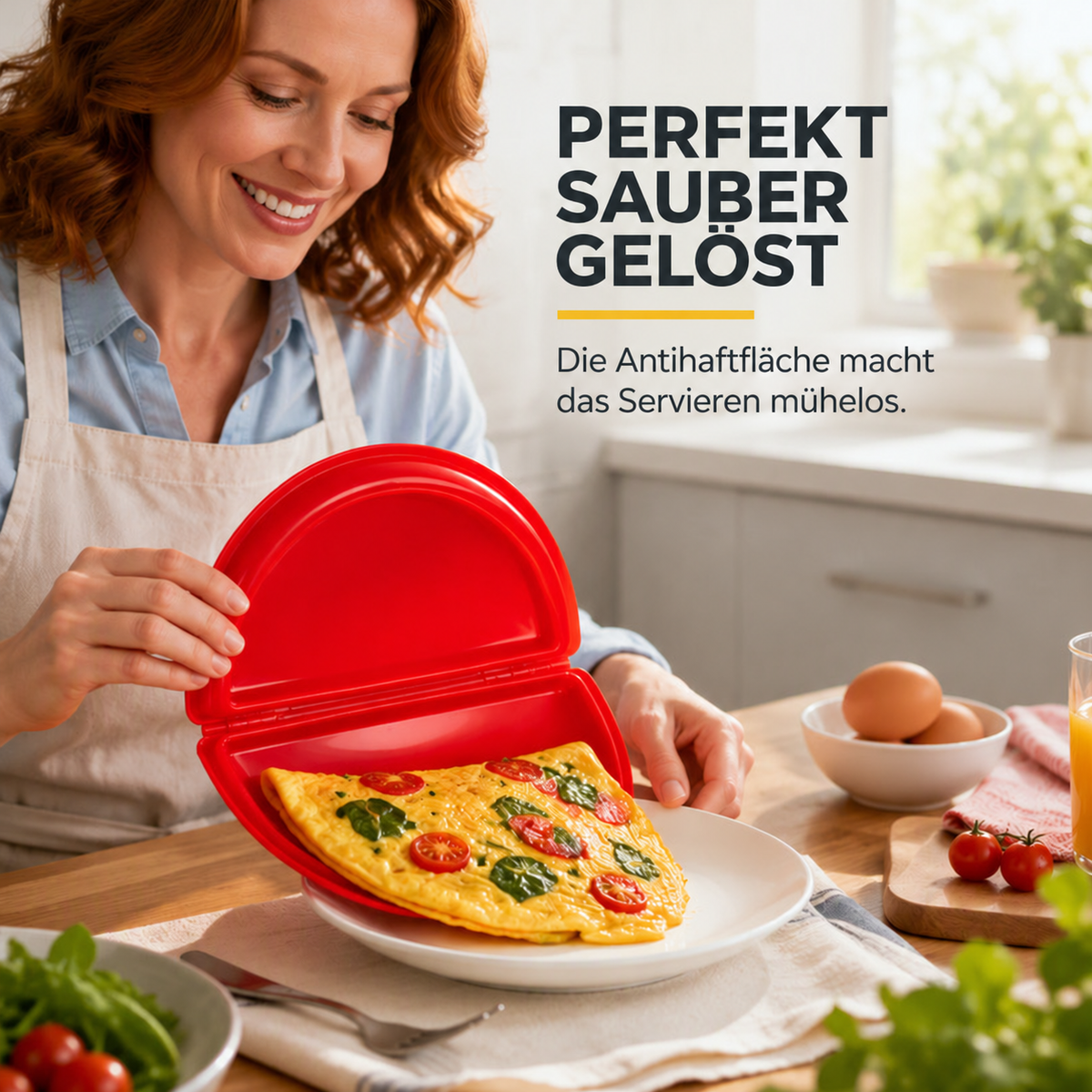 Nordspur | 2-in-1 Omelettmaschine und Eierkocher – schnelles Frühstück in wenigen Minuten