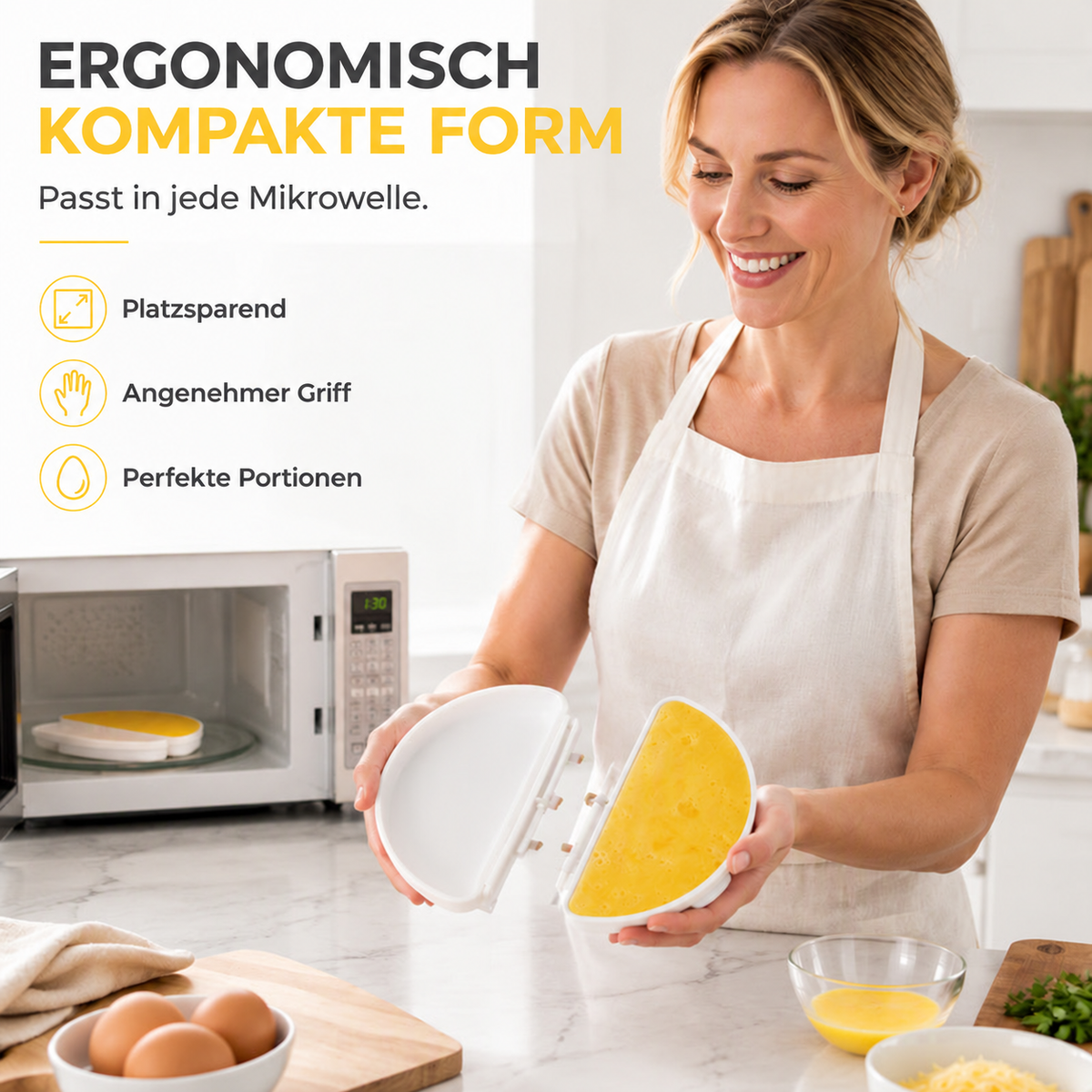 Nordspur | 2-in-1 Omelettmaschine und Eierkocher – schnelles Frühstück in wenigen Minuten