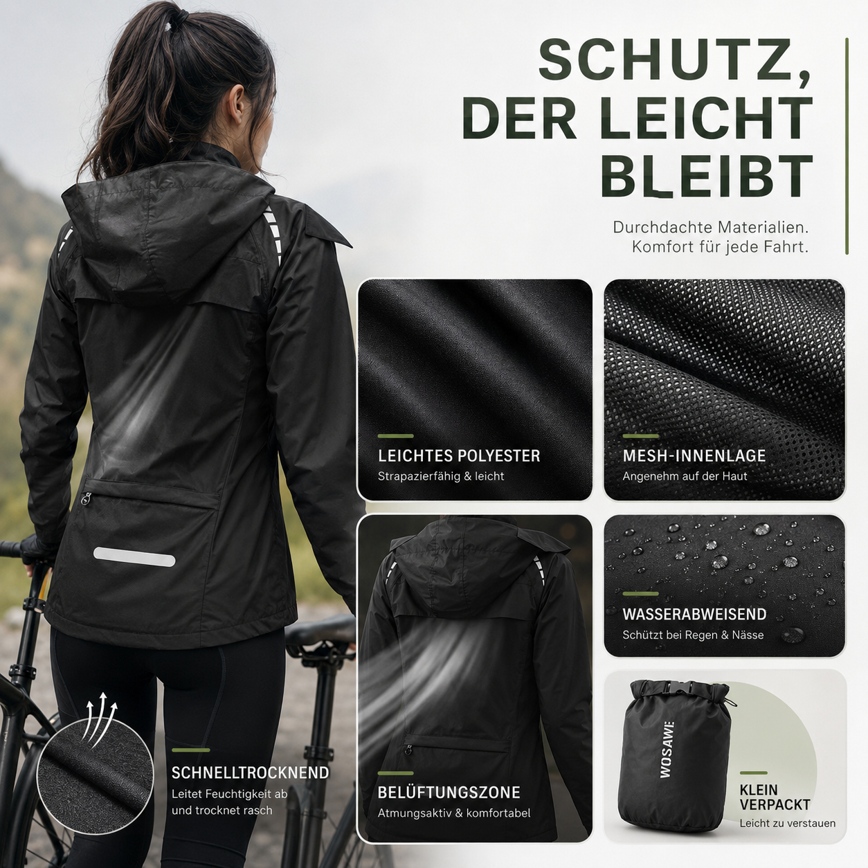 Nordspur | Aerava Fahrradjacke mit hoher Sichtbarkeit