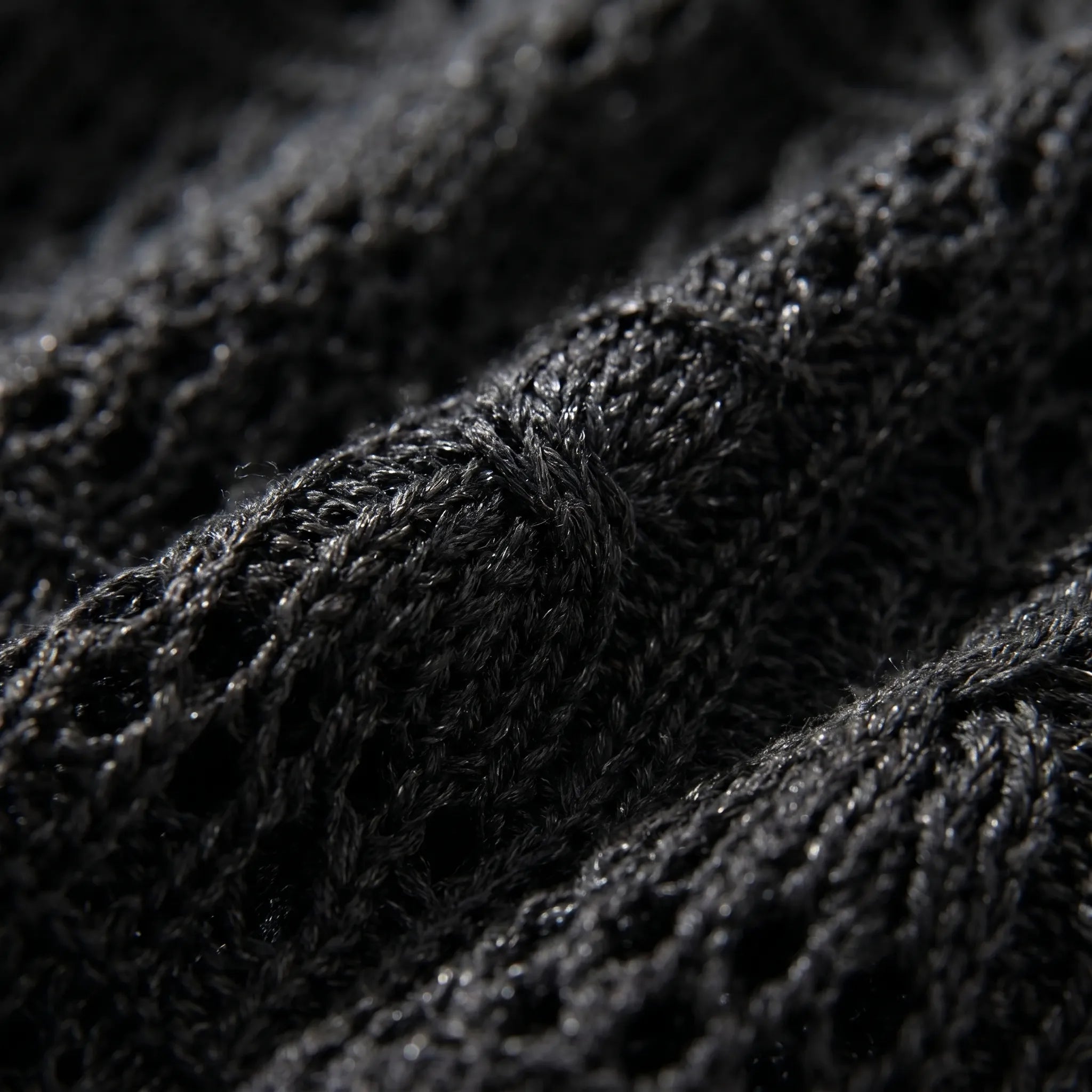 Offene Strickjacke mittellang mit geometrischem Muster und langen Ärmeln