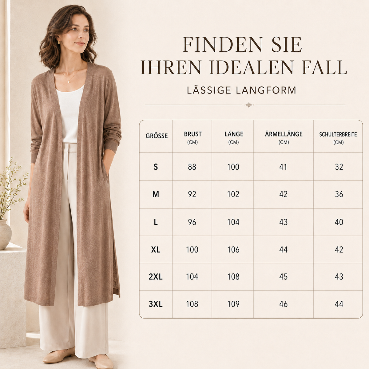 Nordspur | Aerisell Longline Offene Strickjacke