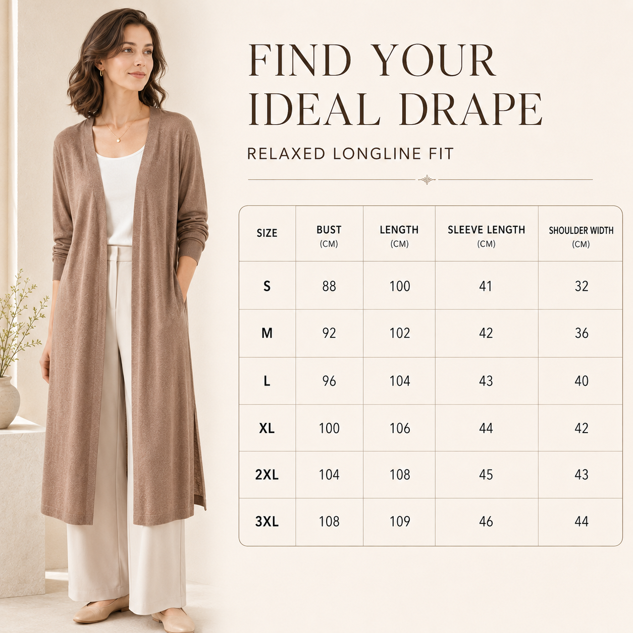 Nordspur | Aerisell Longline Offene Strickjacke