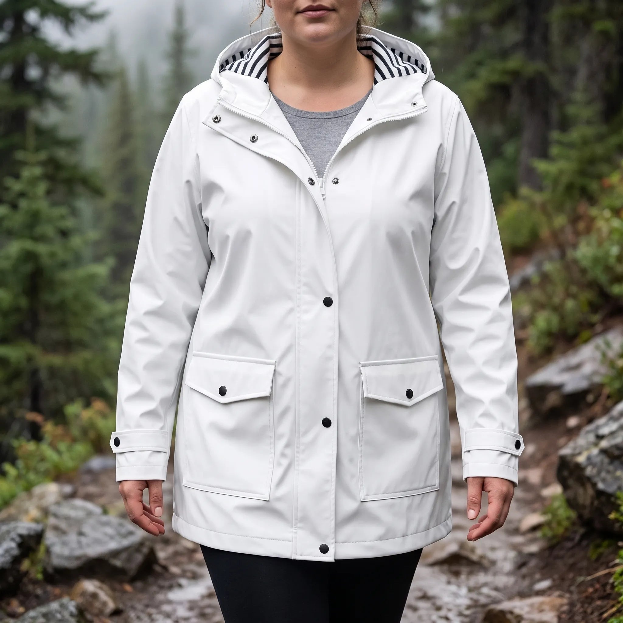 Nordspur | Aerojack Legere Kapuzenjacke Mit Streifenmuster