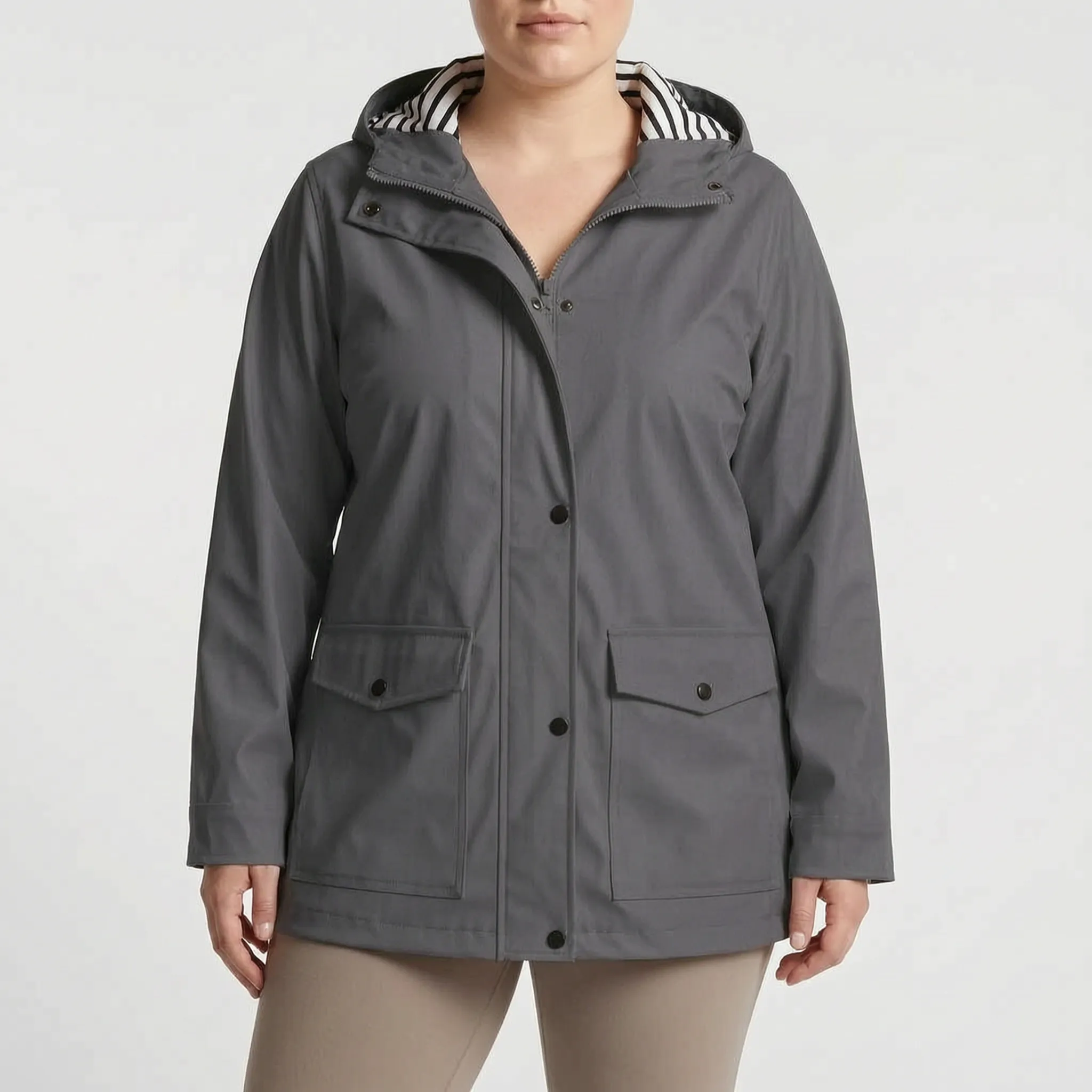 Nordspur | Aerojack Legere Kapuzenjacke Mit Streifenmuster