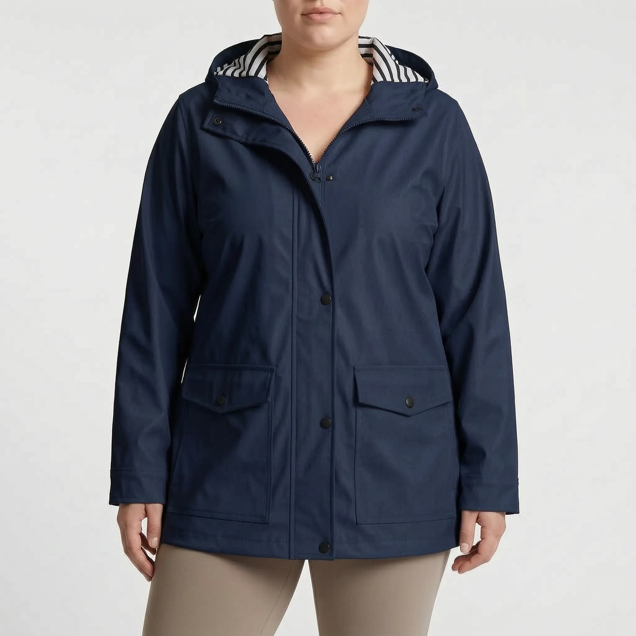 Nordspur | Aerojack Legere Kapuzenjacke Mit Streifenmuster