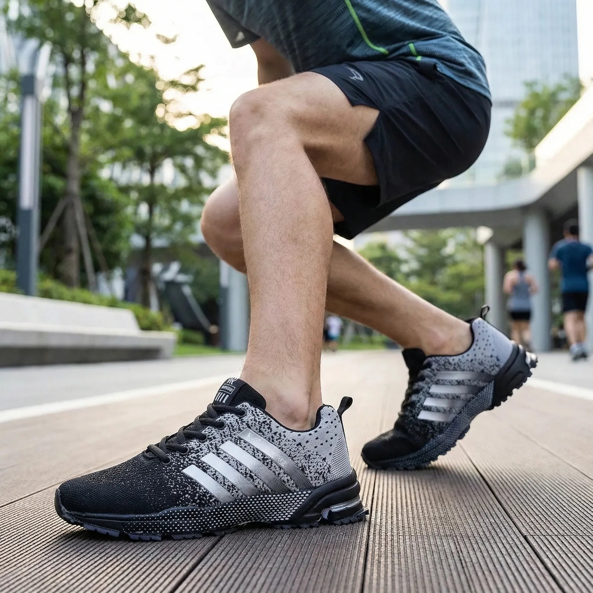 Laufschuh atmungsaktiv leicht Mesh-Material gepolsterte Sohle