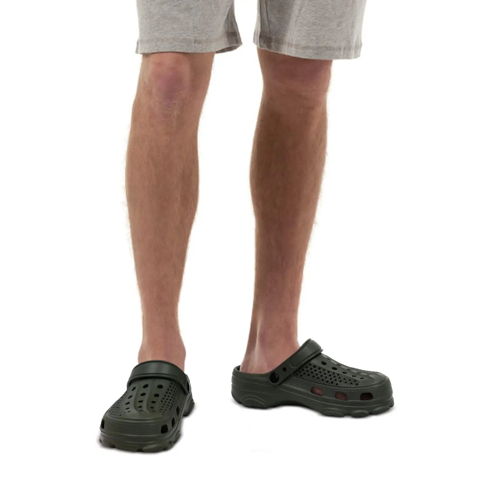 Gartenklotschen Herren atmungsaktiv wasserfest perforiert Slip-On