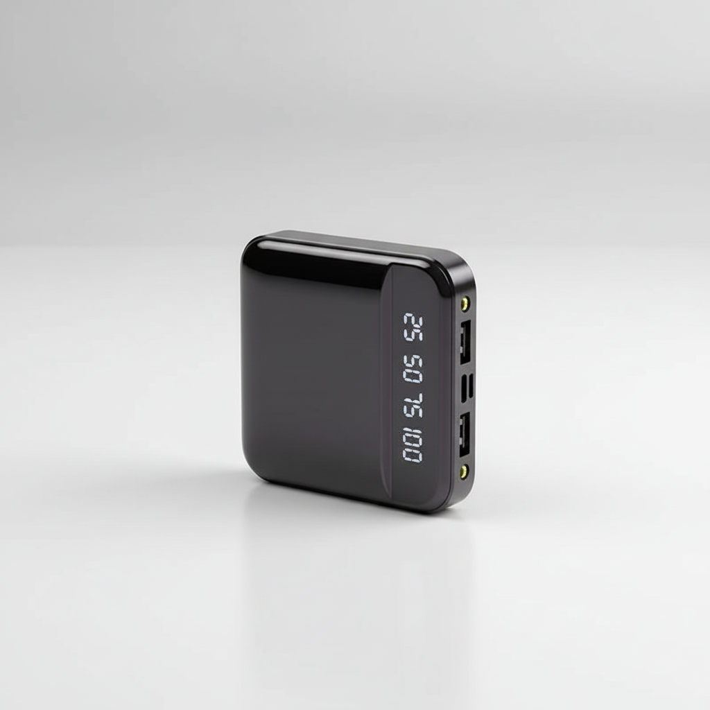 Hochkapazitive Powerbank mit Schnellladen und Digitaldisplay tragbar