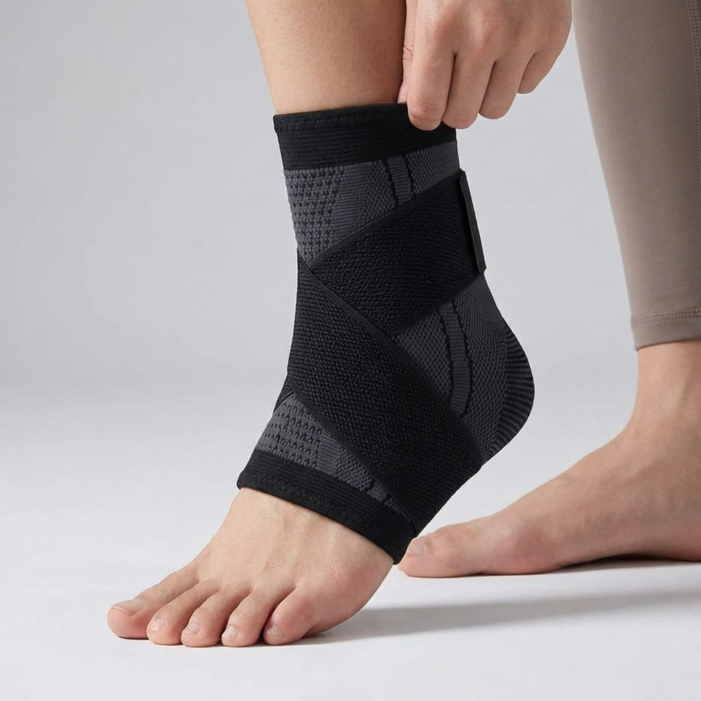 Verstellbare Kompressions-Knöchelbandage für Sport und Alltag