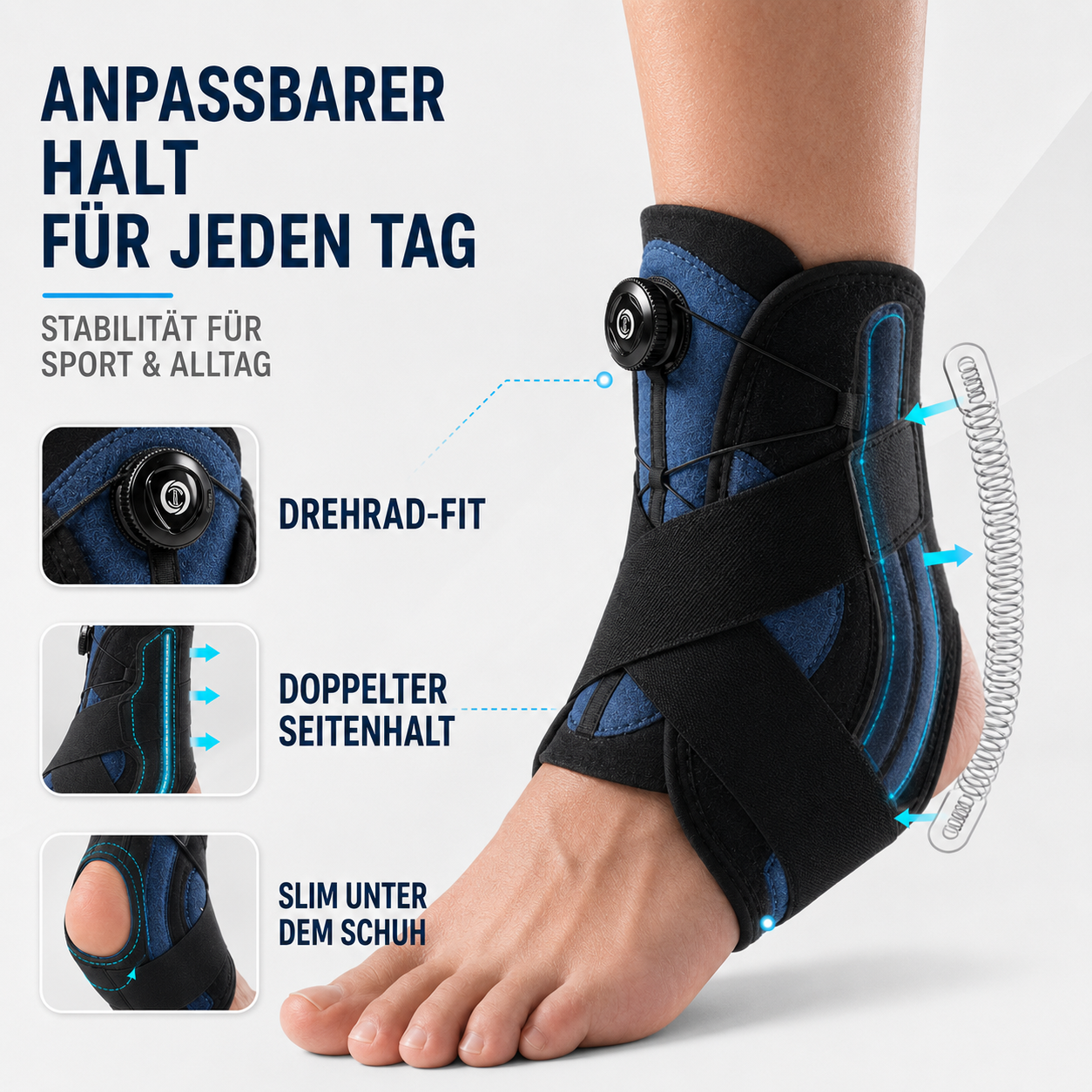 Nordspur | Ankoraid Verstellbare Druck-Knöchelbandage