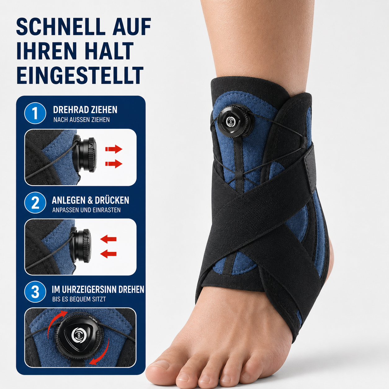 Nordspur | Ankoraid Verstellbare Druck-Knöchelbandage