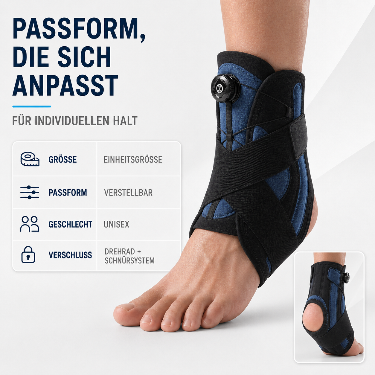 Nordspur | Ankoraid Verstellbare Druck-Knöchelbandage