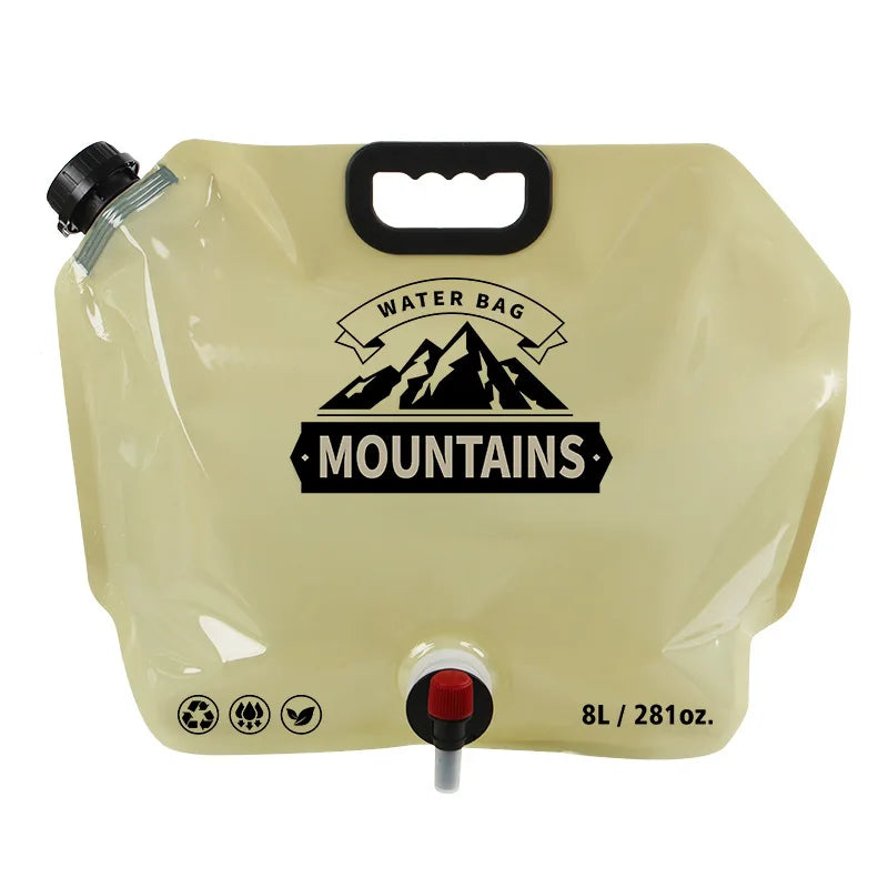 Faltbarer Wasserbehälter 8 Liter mit Auslaufhahn für Camping