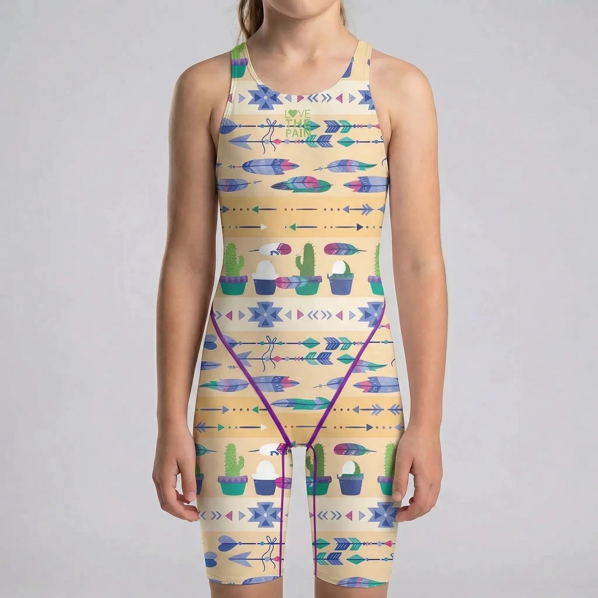 Nordspur | Aqualina Girls Knee Length Racerback Suit