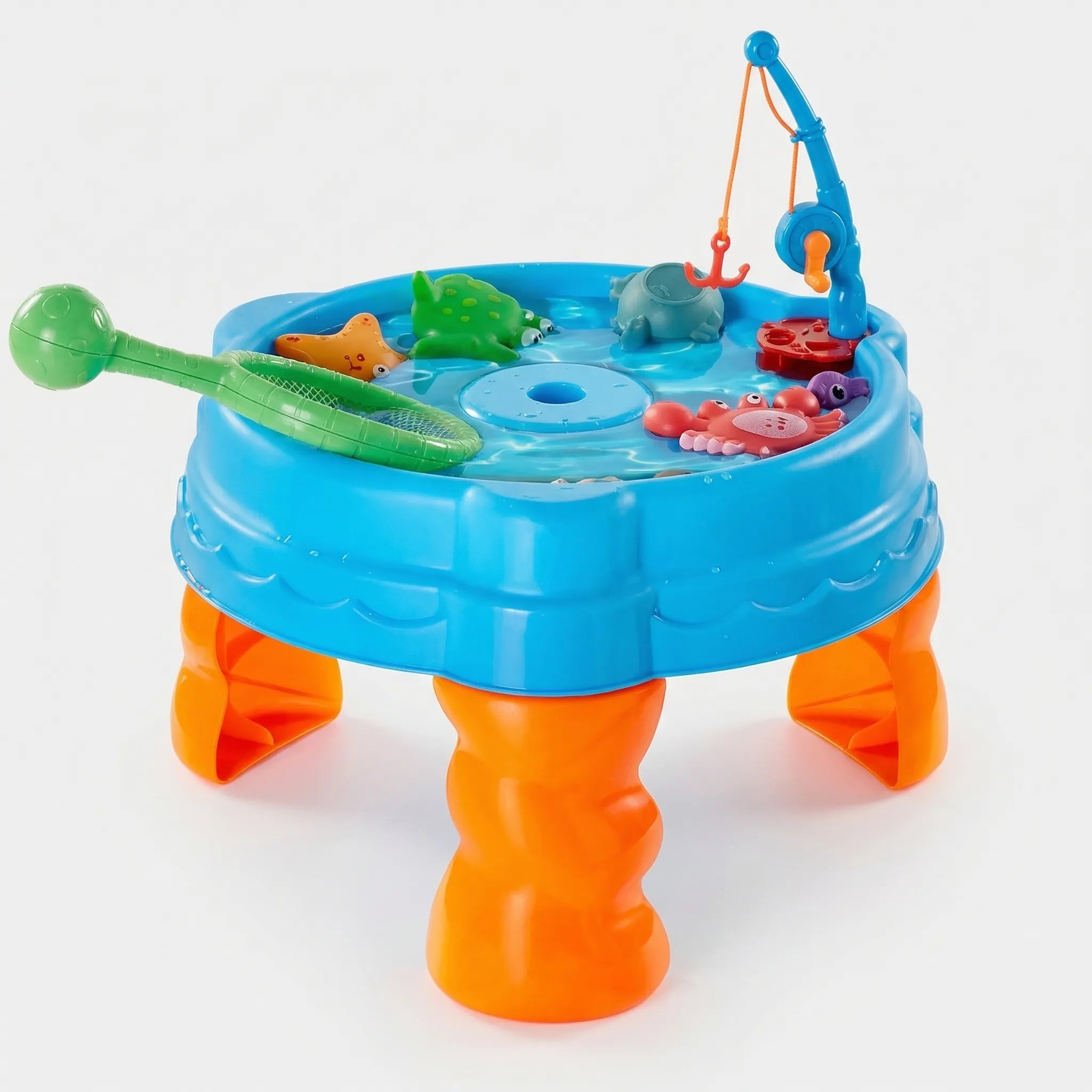 Outdoor-Wasserspieltisch für Kinder mit Angelspiel und Meerestieren
