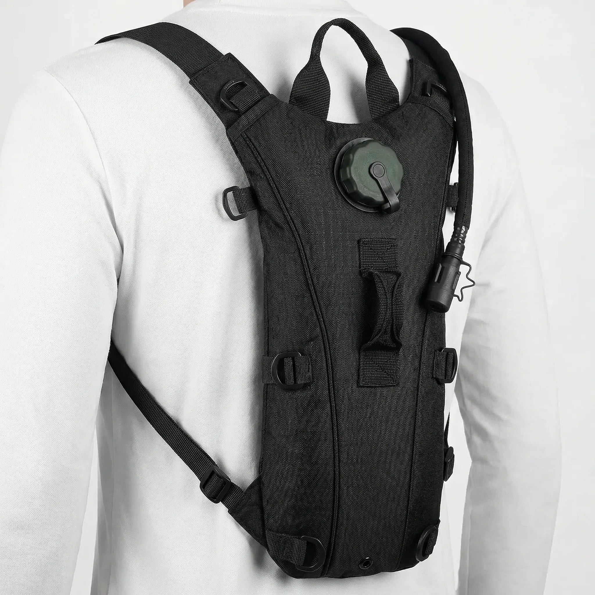 Hydrations-Rucksack mit 3-Liter-Trinkblase, wasserfest, Trinkschlauch