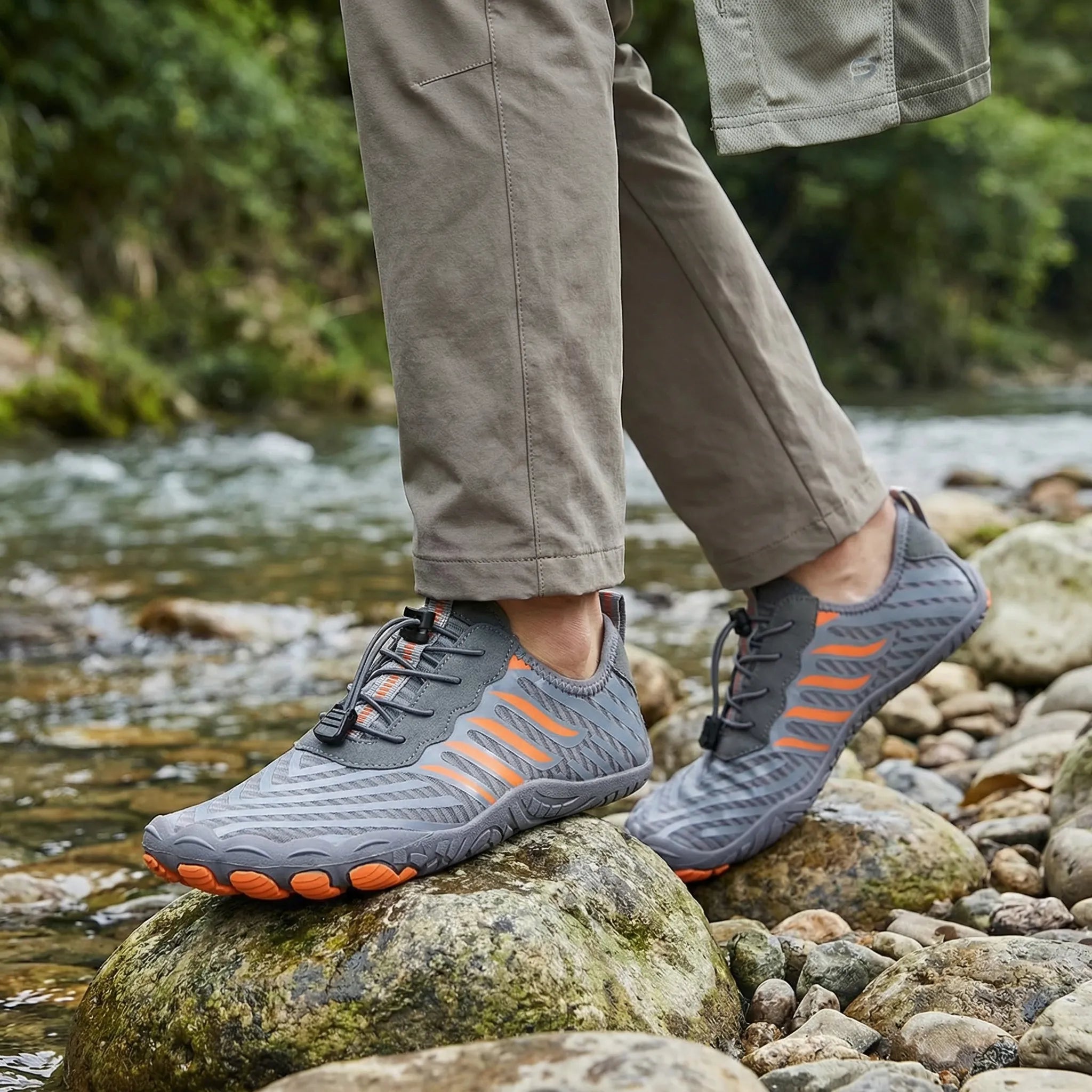 Wassersportschuhe Barfuß schnelltrocknend für Wandern und Radfahren