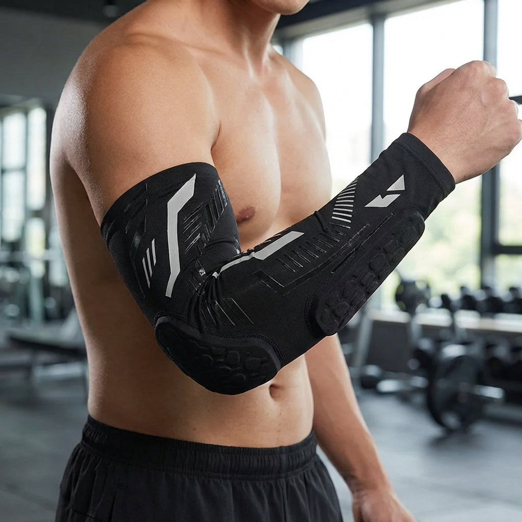 Gepolsterte Kompressions-Ellenbogenbandage für Sportler
