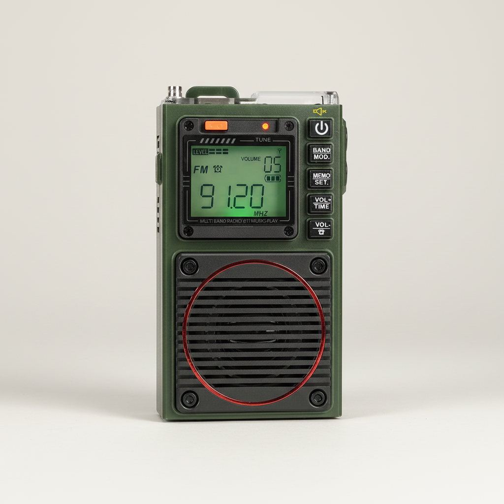 Tragbares Multiband-Radio mit AM-, FM- und Kurzwellentechnologie