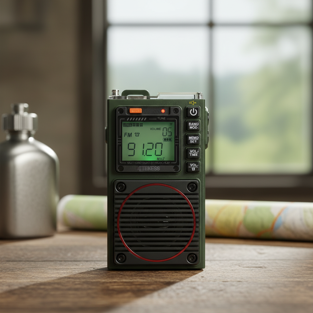 Tragbares Multiband-Radio mit AM-, FM- und Kurzwellentechnologie