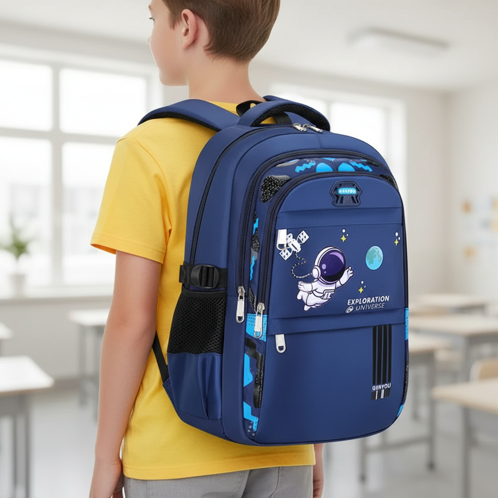 Schulrucksack Kinder wasserdicht mit gepolstertem Rücken und Schultergurten
