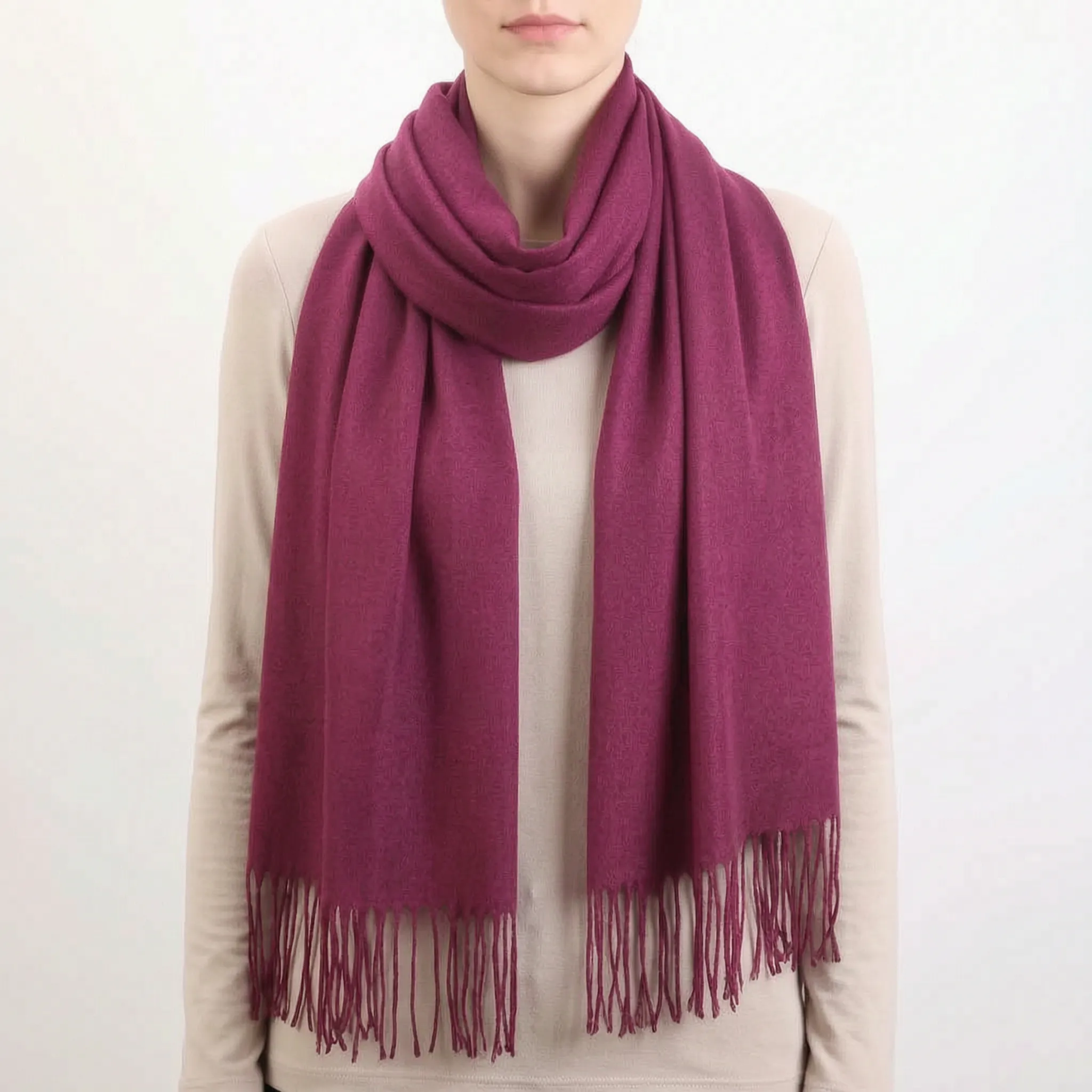 Nordspur | AuraWrap Eleganter Damenschal Mit Quasten