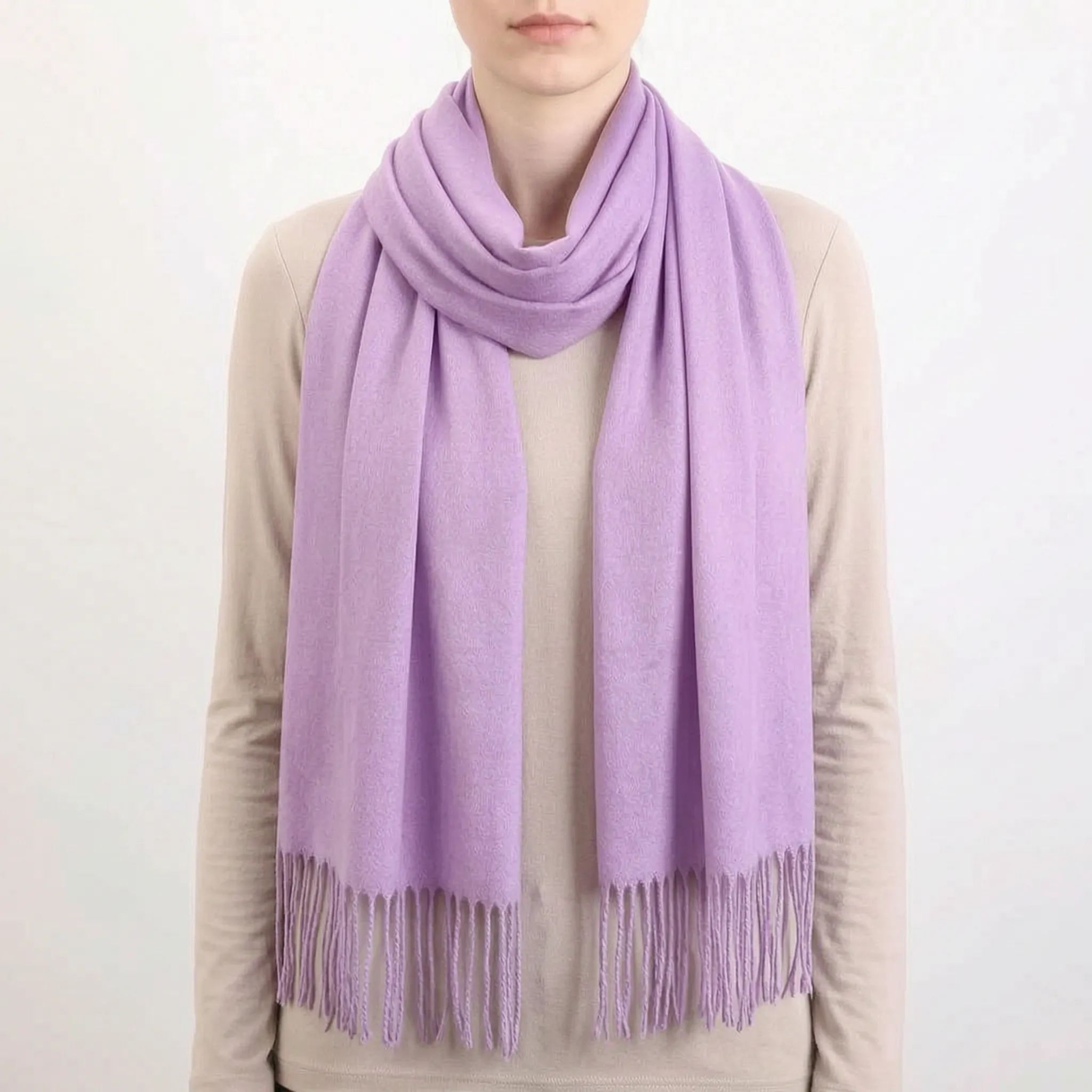 Nordspur | AuraWrap Eleganter Damenschal Mit Quasten