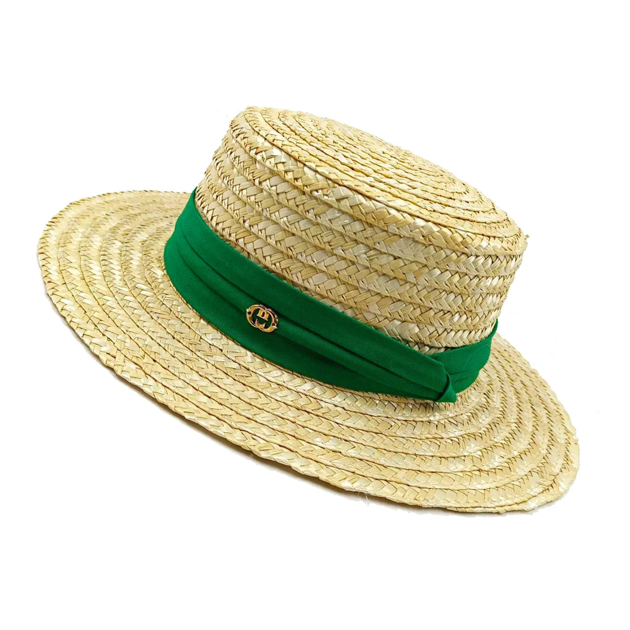 Strohhut breitkrempig Sonnenschutz geflochtener Sommerhut
