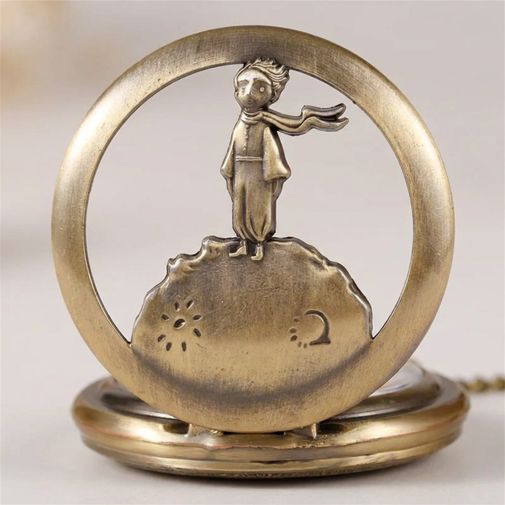 Vintage Taschenuhr-Anhänger mit Durchbruch-Silhouette und Quarz-Uhrwerk