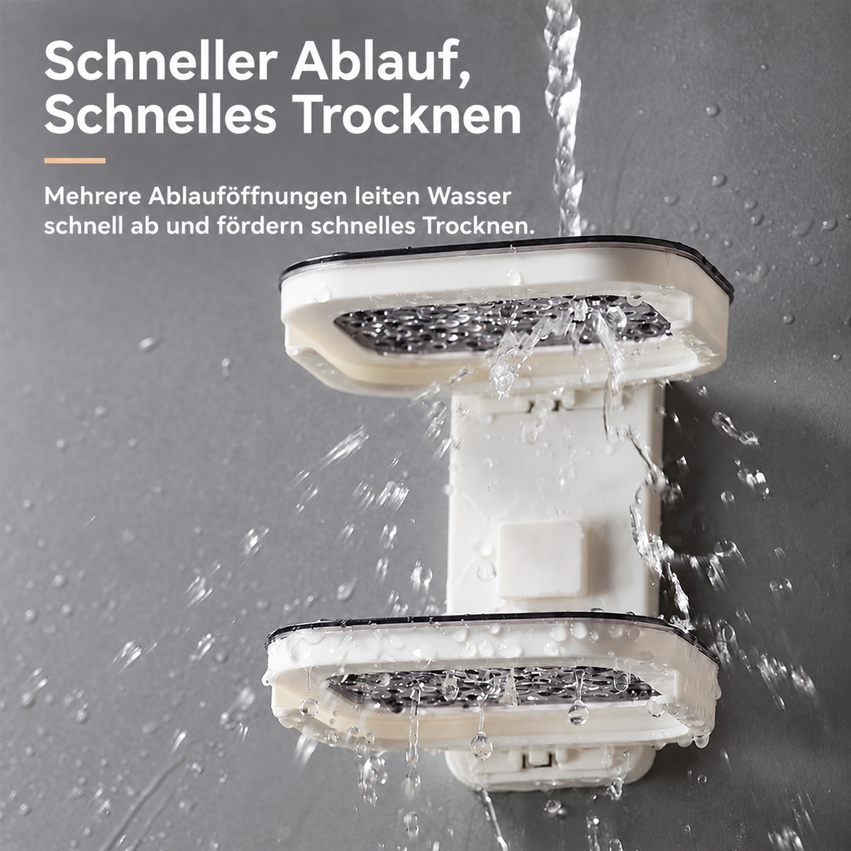 Nordspur | Ausziehbare Seifenablage mit Ablauf