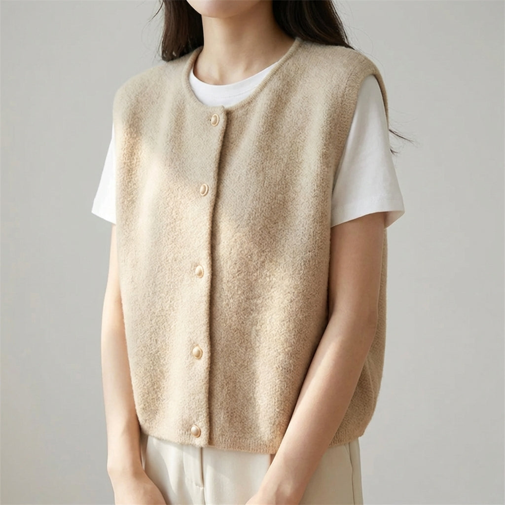 Nordspur | Avelune Sleeveless Button Cardigan