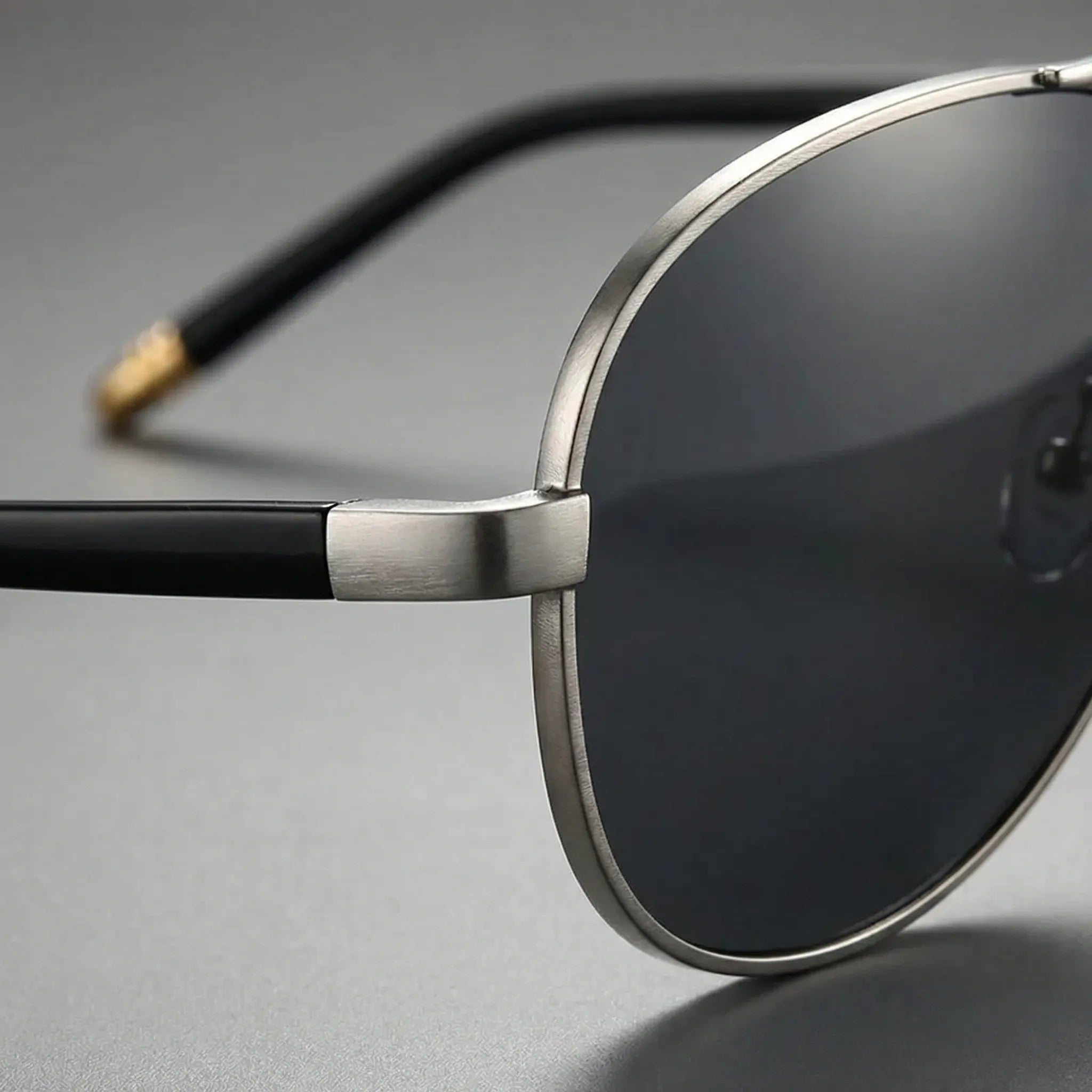 Pilotensonnenbrille polarisiert HD-Gläser Aviator-Stil Herren