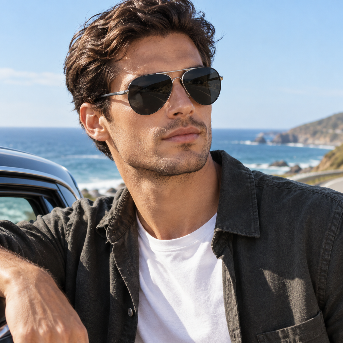 Nordspur | Avirex Polarisierte Pilotenbrille Aviator-Stil