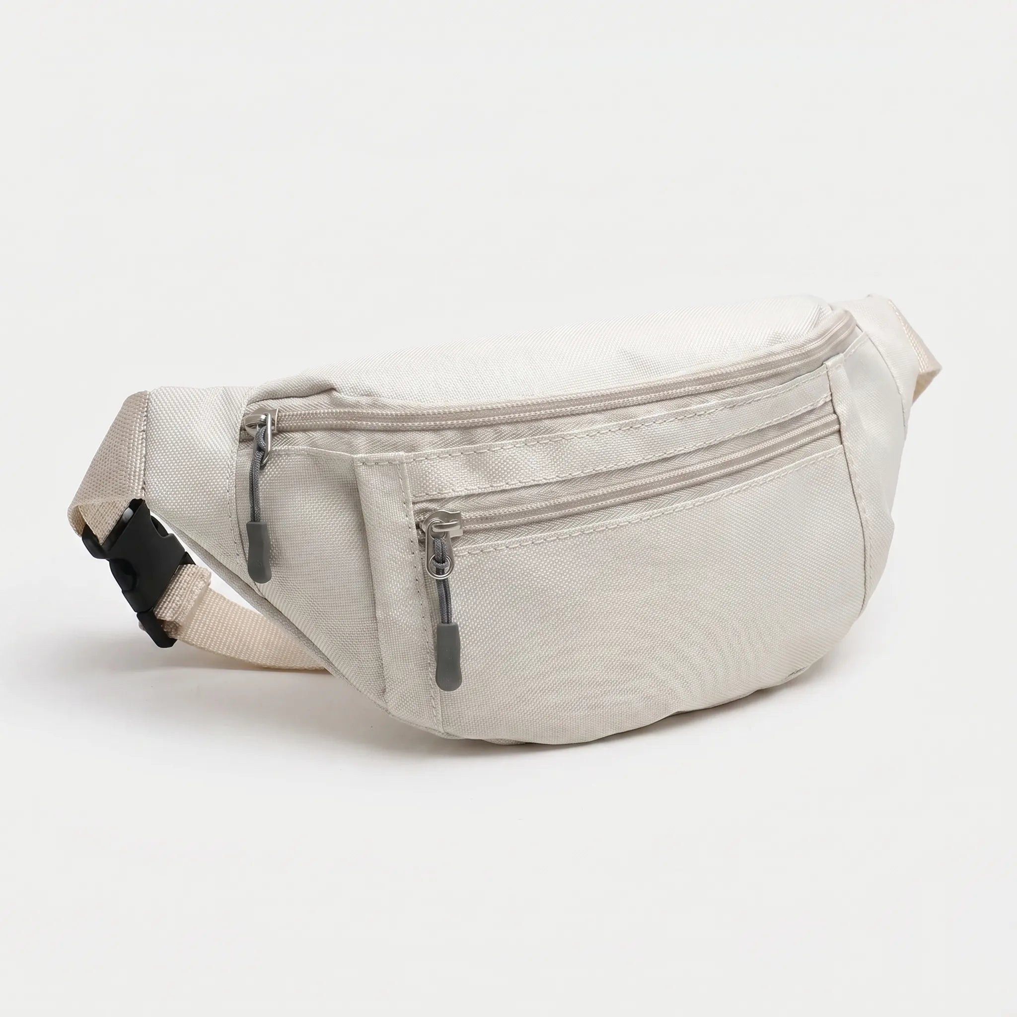 Bauchtasche mit mehreren Reißverschlussfächern und verstellbarem Riemen