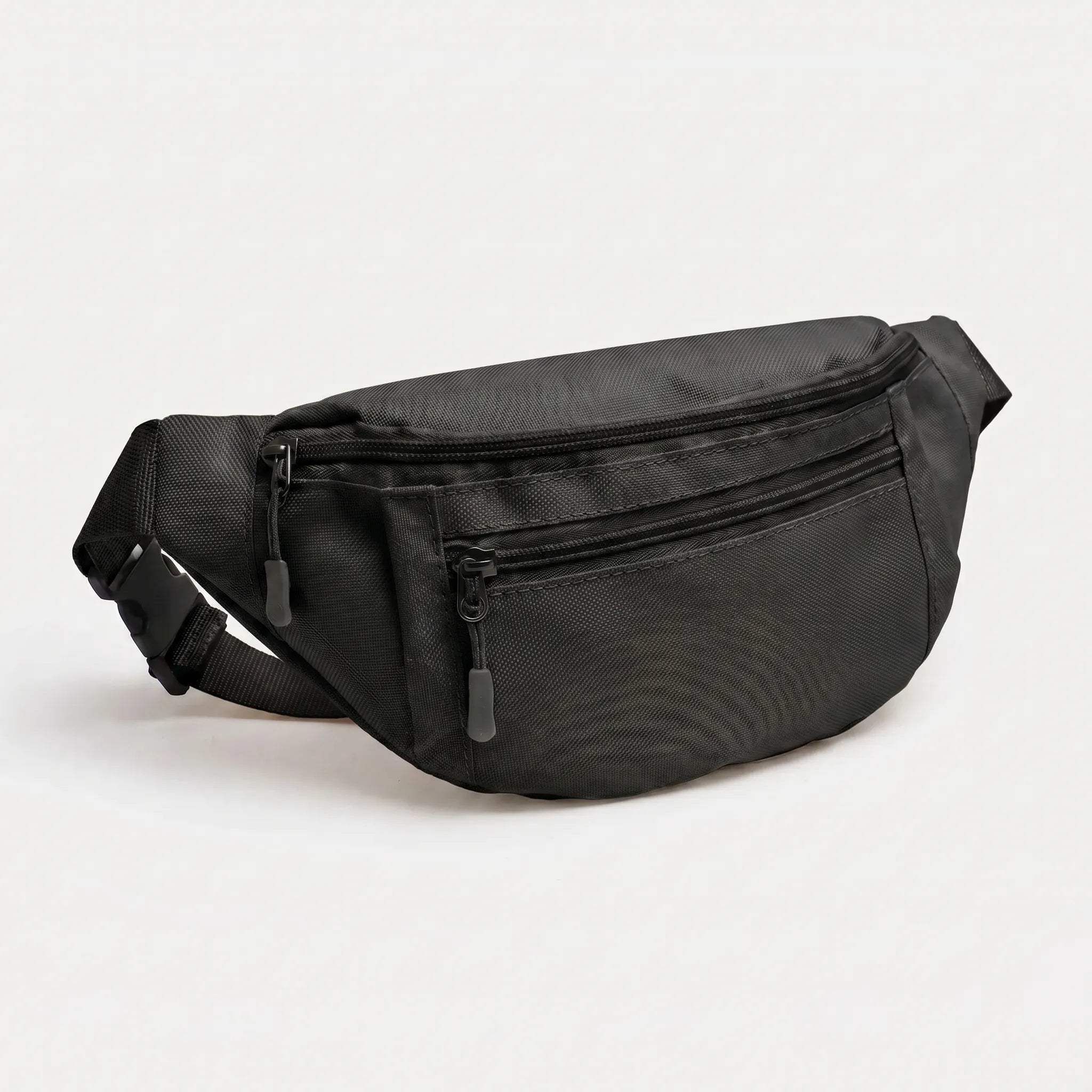 Bauchtasche mit mehreren Reißverschlussfächern und verstellbarem Riemen