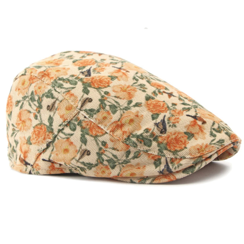 Nordspur | Blomster Schiebermütze Mit Blumenmuster