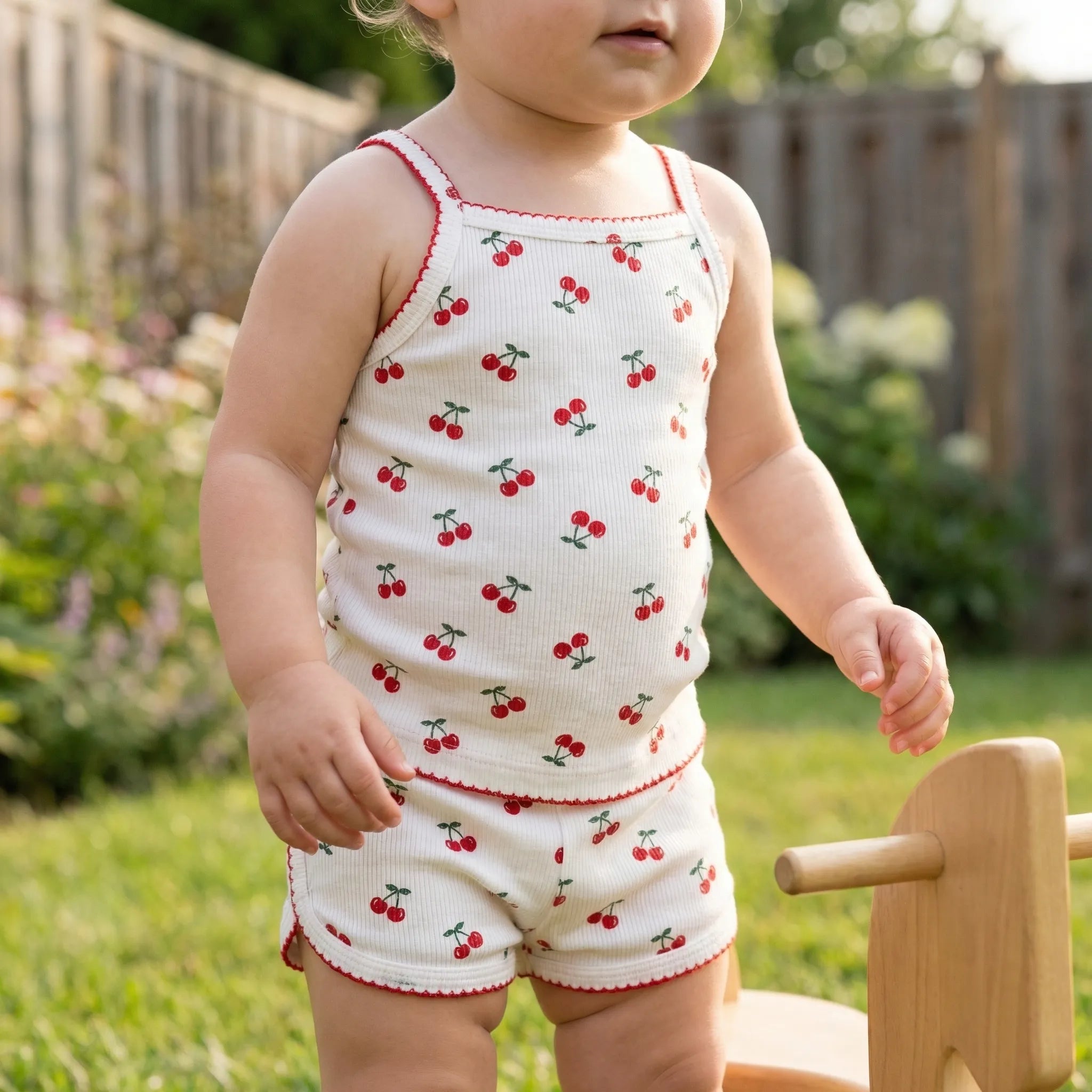 Baby Sommer Set Trägertop Shorts bedruckt weich atmungsaktiv