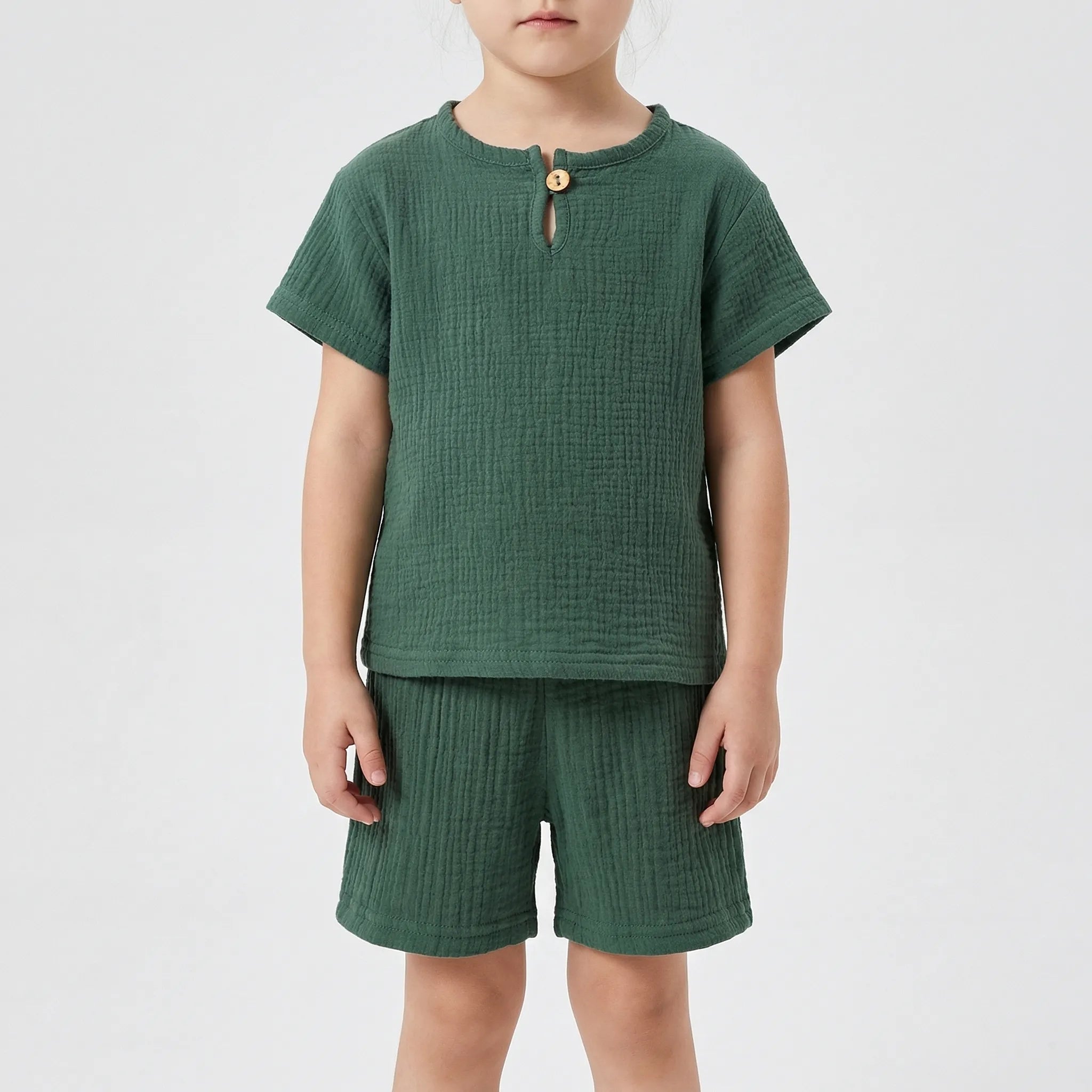 Kinder Sommer Set Kurzarm Oberteil Shorts atmungsaktiv