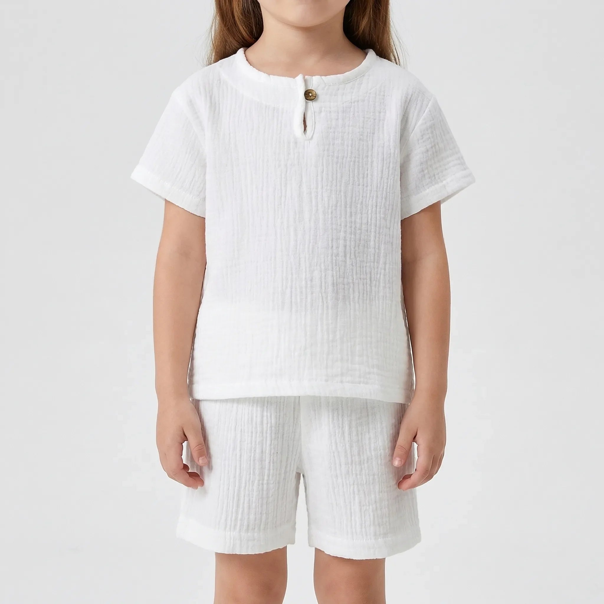 Kinder Sommer Set Kurzarm Oberteil Shorts atmungsaktiv