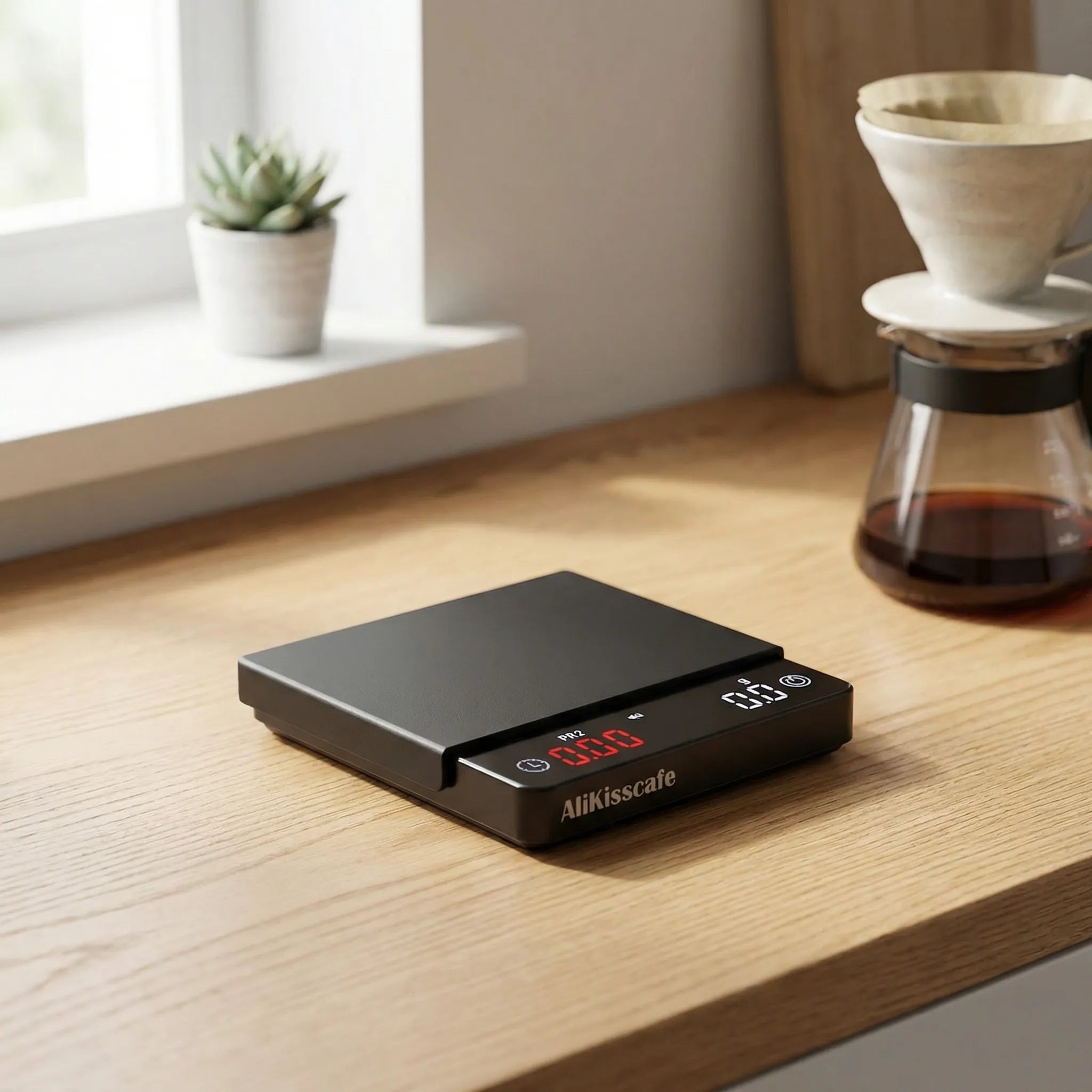 Digitale Espresso-Waage mit Timer und USB-Akkuladung