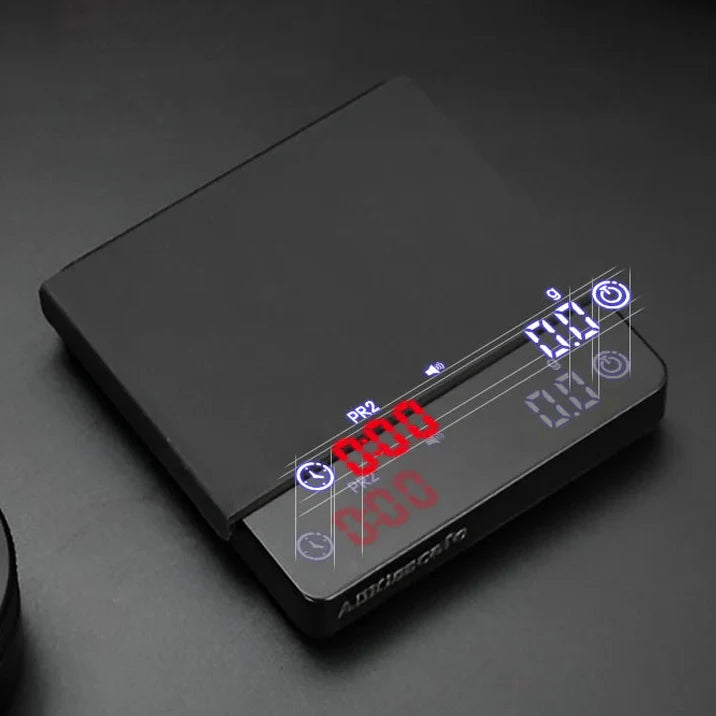 Digitale Espresso-Waage mit Timer und USB-Akkuladung