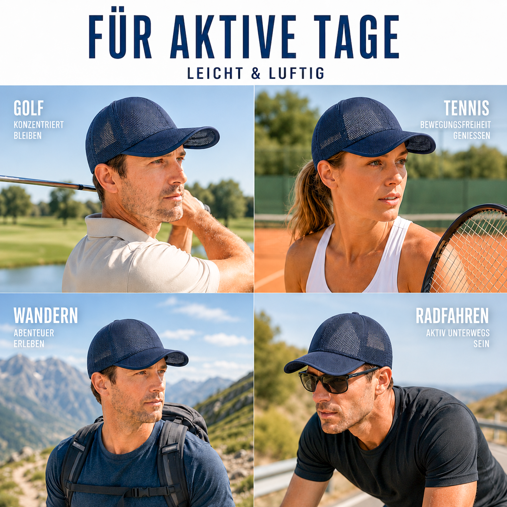 Nordspur | Brezzon Voll-Mesh Atmungsaktive Baseballkappe