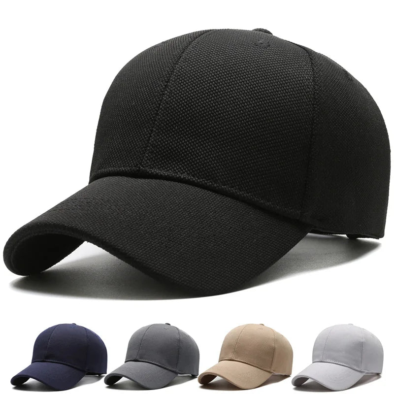 Minimalistische Baseballkappe verstellbar mit flachem Visier für den Alltag