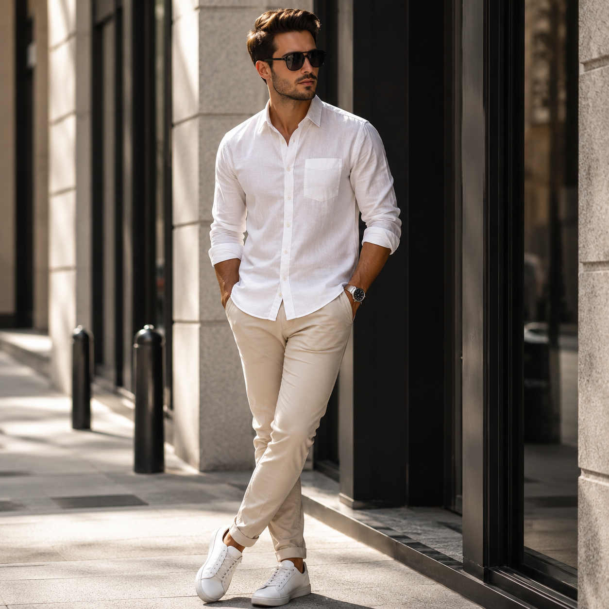 Nordspur | Brixton Doppelsteg-Sonnenbrille Quadratisch